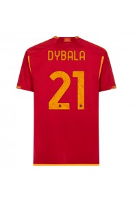 Fotbalové Dres AS Roma Paulo Dybala #21 Domácí Oblečení 2023-24 Krátký Rukáv
